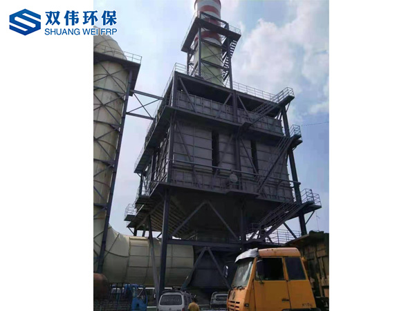 720管濕電除塵安裝現(xiàn)場